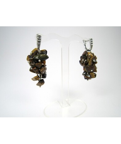 Exclusive earrings from Tiger's eye "Grape"