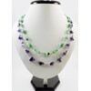 Exclusive necklace &quot;Nature&quot; Amethyst, jade crumb