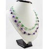 Exclusive necklace &quot;Nature&quot; Amethyst, jade crumb