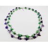 Exclusive necklace &quot;Nature&quot; Amethyst, jade crumb