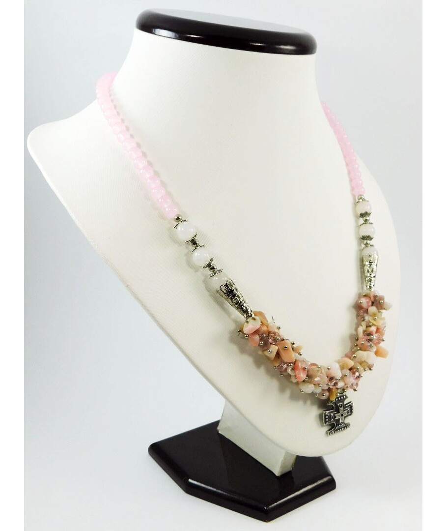 Exclusive necklace "Dreams from Paris" Rhodonite