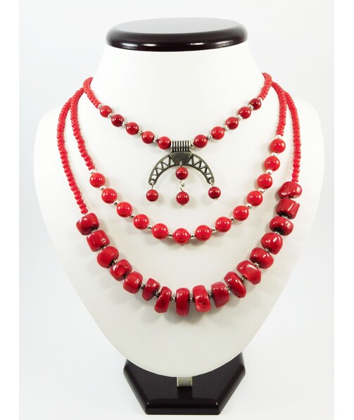 Exclusive necklace "Coral Zabaganka" Coral