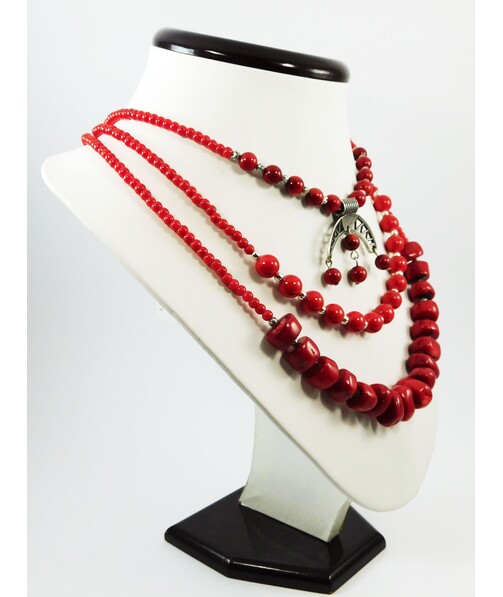 Exclusive necklace "Coral Zabaganka" Coral