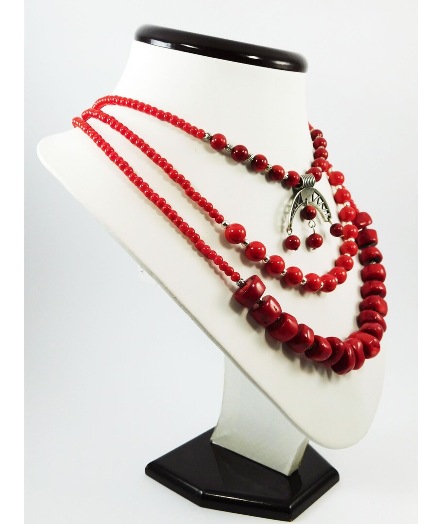 Exclusive necklace "Coral Zabaganka" Coral