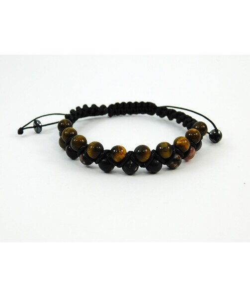 Exclusive shambhala double Tiger's eye, Rhodonite