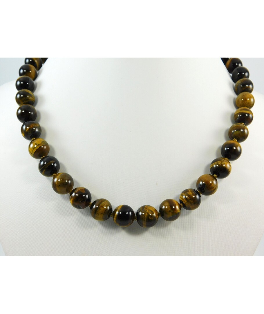 Tiger eye ball necklace