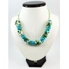 Exclusive pearl, turquoise necklace														