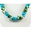 Exclusive pearl, turquoise necklace														