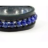 Exclusive lapis lazuli leather bracelet