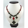 Exclusive necklace made of Coral &quot;Maria&quot;, Agate (&quot;Ethnica&quot; Collection)