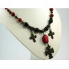 Exclusive necklace made of Coral &quot;Maria&quot;, Agate (&quot;Ethnica&quot; Collection)