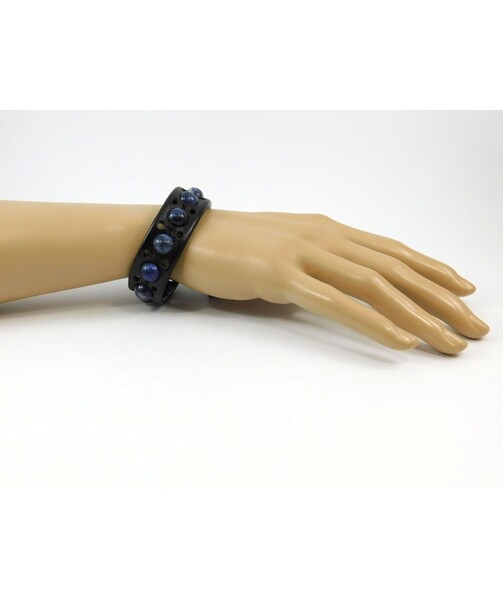 Exclusive Sodalite leather bracelet