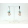 Exclusive earrings Rose Quartz &quot;Flower&quot;