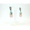 Exclusive earrings Rose Quartz &quot;Flower&quot;