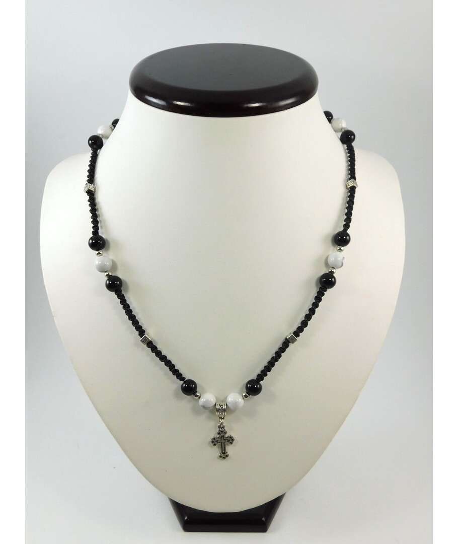 Exclusive men's necklace "Sparta" Agate