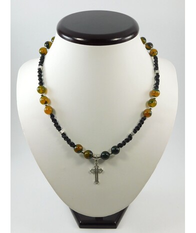 Exclusive men's necklace "Spiritual power" Agate