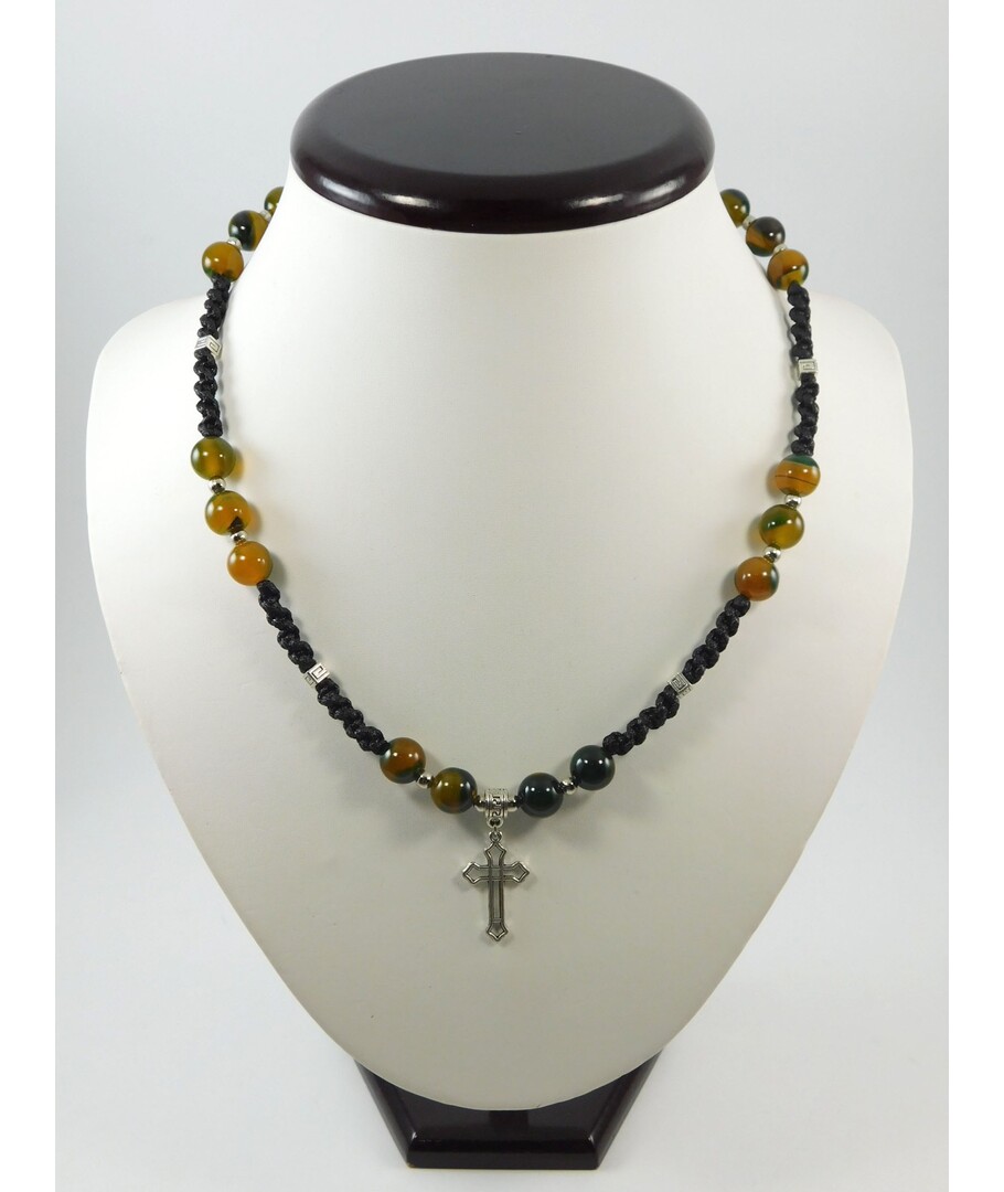 Exclusive men's necklace "Spiritual power" Agate