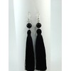 Agate tassel earrings