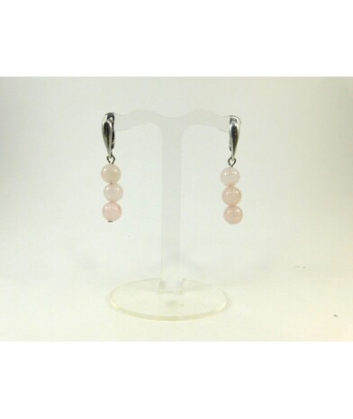 Rose quartz earrings