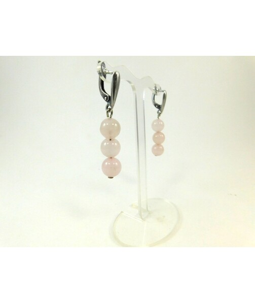 Rose quartz earrings