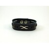 Exclusive leather bracelet, tiger&#039;s eye