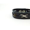 Exclusive leather bracelet, tiger&#039;s eye