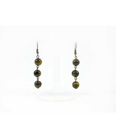 Tiger's eye earrings