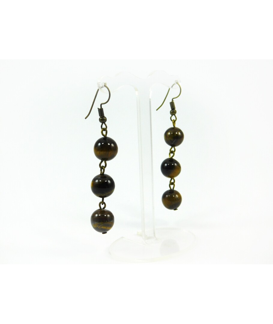 Tiger's eye earrings