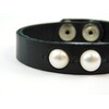 Exclusive pearl leather bracelet