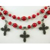 Exclusive necklace made of Coral &quot;Carmine&quot;