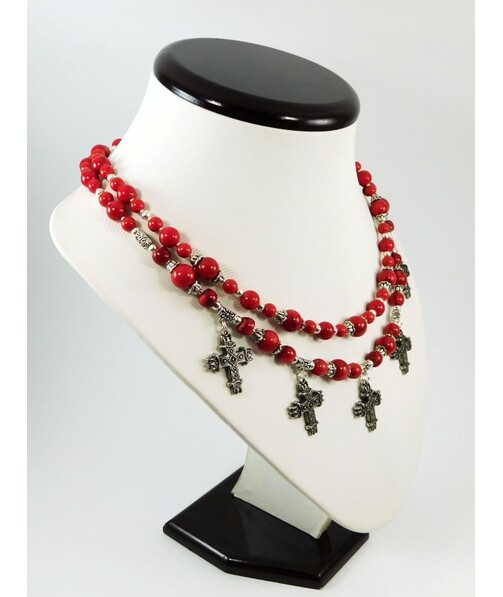 Exclusive necklace made of Coral "Carmine"