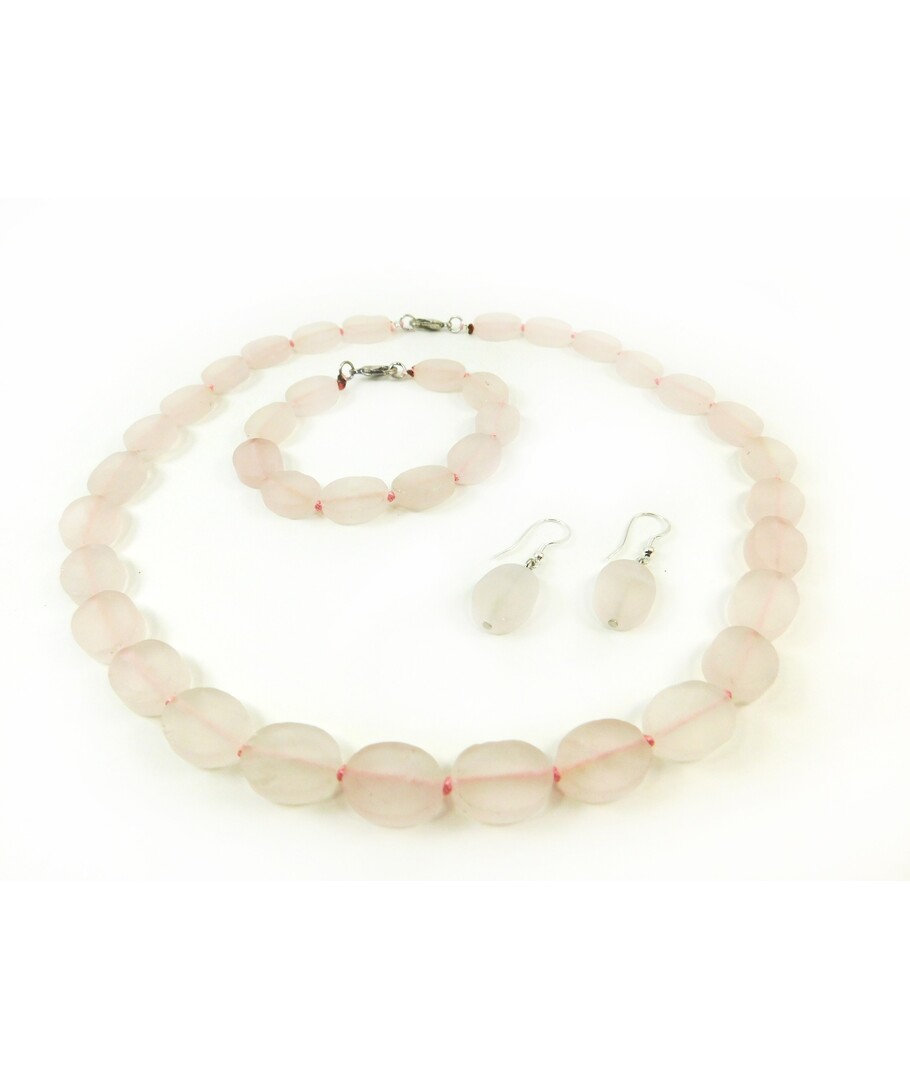 Rose quartz necklace