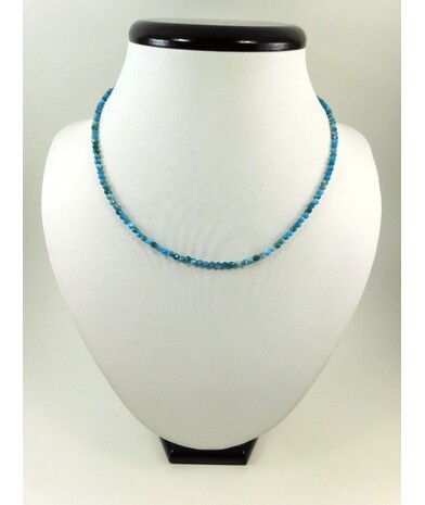 Apatite necklace + silver clasp