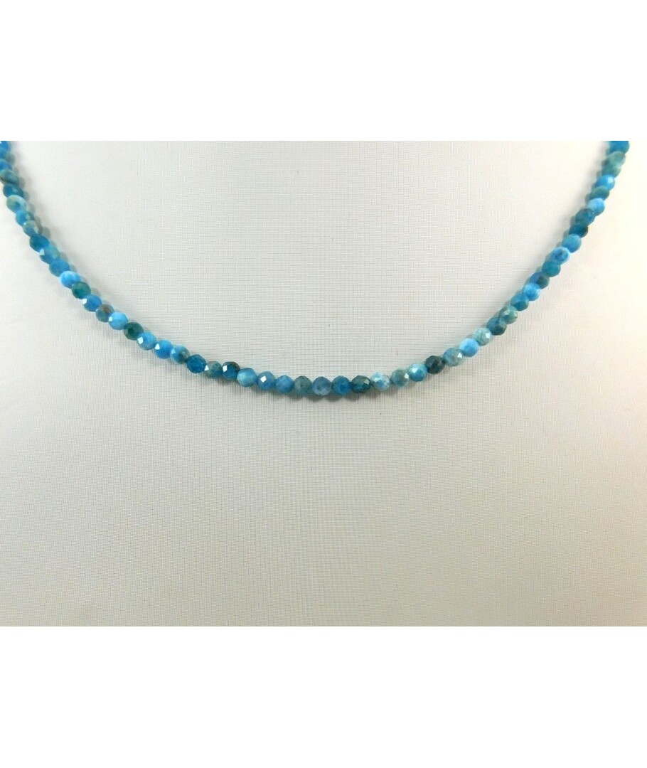 Apatite necklace + silver clasp