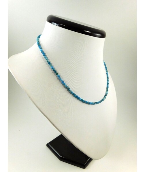 Apatite necklace + silver clasp