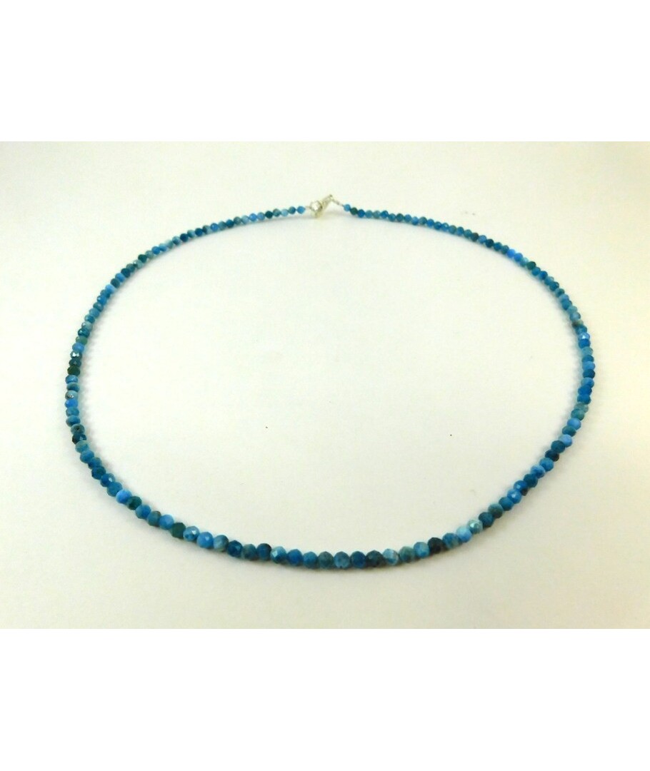 Apatite necklace + silver clasp