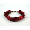 Exclusive bracelet Coral, Malachite