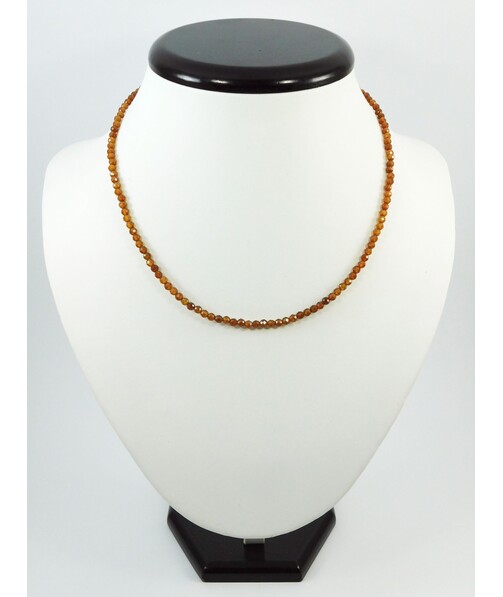 Garnet "Hessonite" necklace + silver