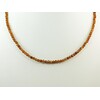 Garnet &quot;Hessonite&quot; necklace + silver