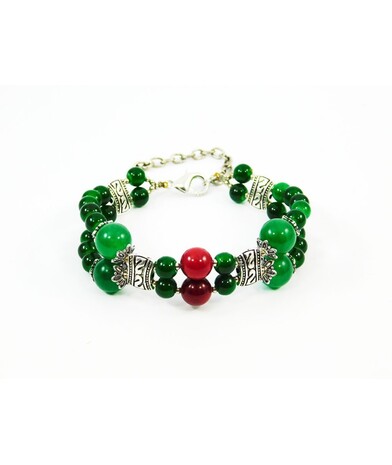 Exclusive bracelet "Elsa" Chrysoprase