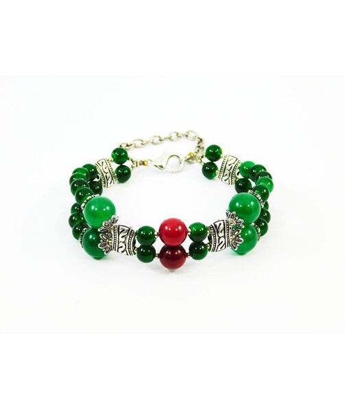 Exclusive bracelet "Elsa" Chrysoprase