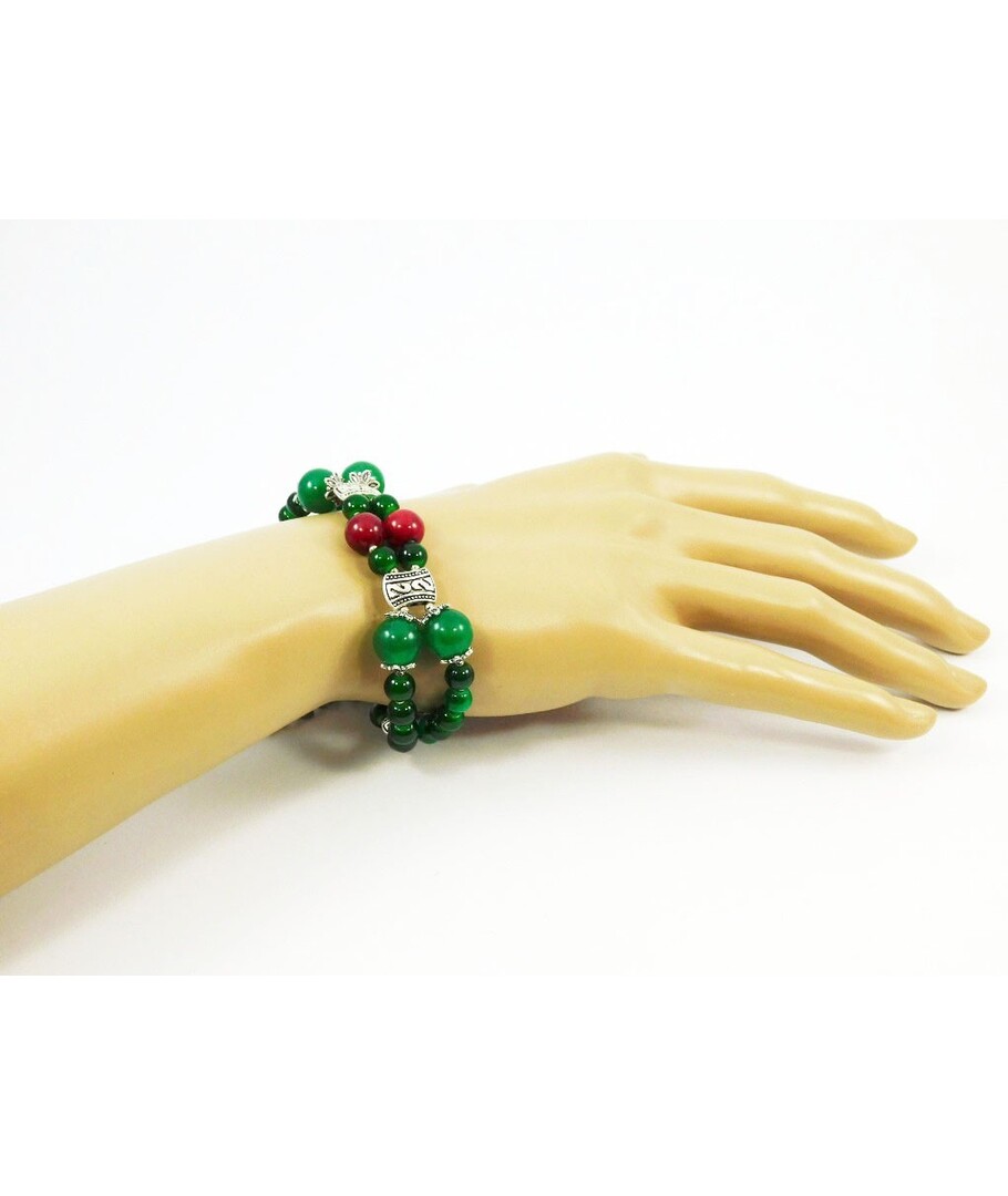 Exclusive bracelet "Elsa" Chrysoprase