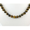 Necklace Tiger&#039;s eye ball 10 mm.  																	