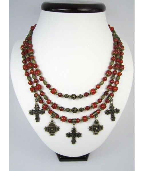 Exclusive necklace from Carnelian "Rogneda"