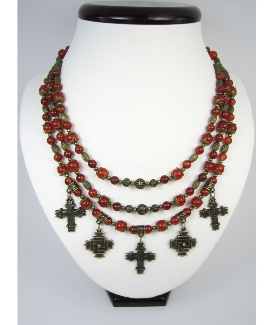 Exclusive necklace from Carnelian "Rogneda"