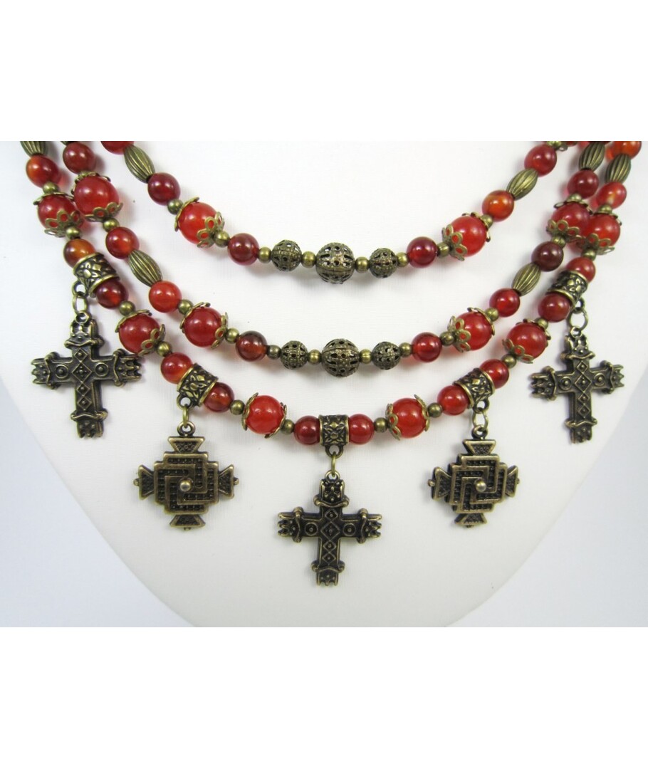 Exclusive necklace from Carnelian "Rogneda"