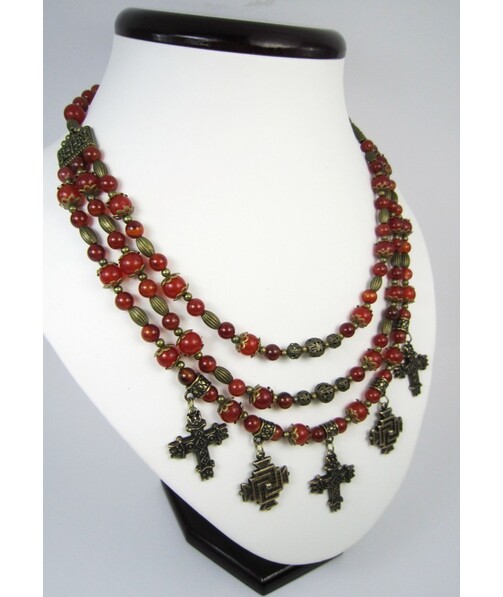 Exclusive necklace from Carnelian "Rogneda"