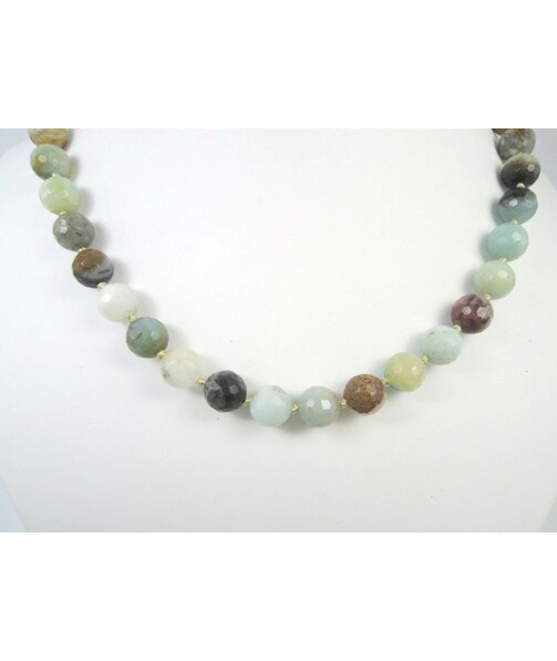 Amazonite necklace 10 mm