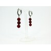 Carnelian earrings 8 mm