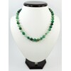 Chalcedony necklace green 10 mm